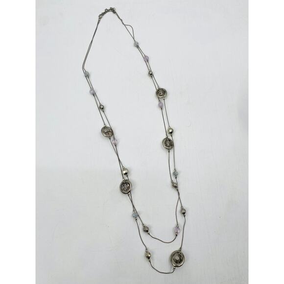 Beaded Bobble Layered Necklace - Picture 2 of 3